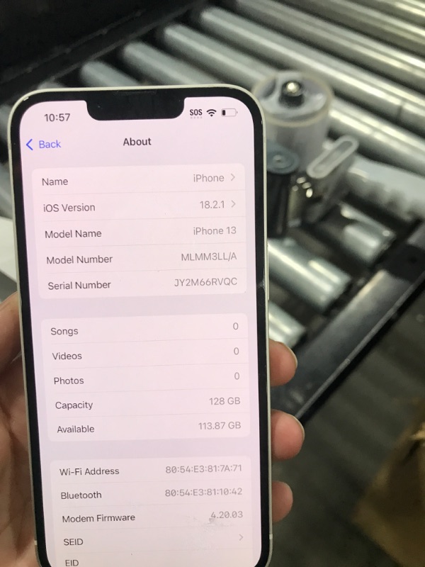 Photo 1 of Apple iPhone 13, 128GB, Starlight - Unlocked (Renewed)