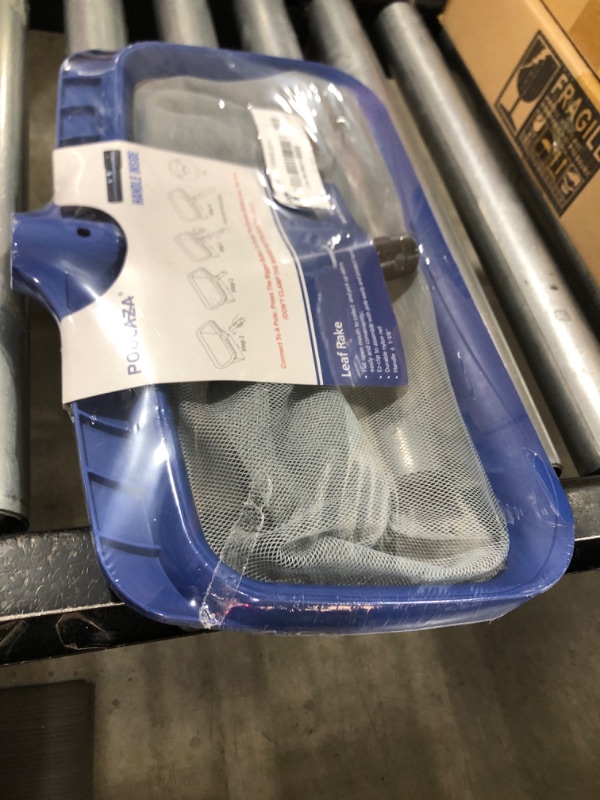 Photo 1 of POOLAZA Pool Skimmer Net, Larger Capacity Pool Net Skimmer with Durable Deep Net, Sturdy Frame Pool Nets for Cleaning Effortlessly, High-Efficiency Pool Leaf Net with Easy Scoop Edges