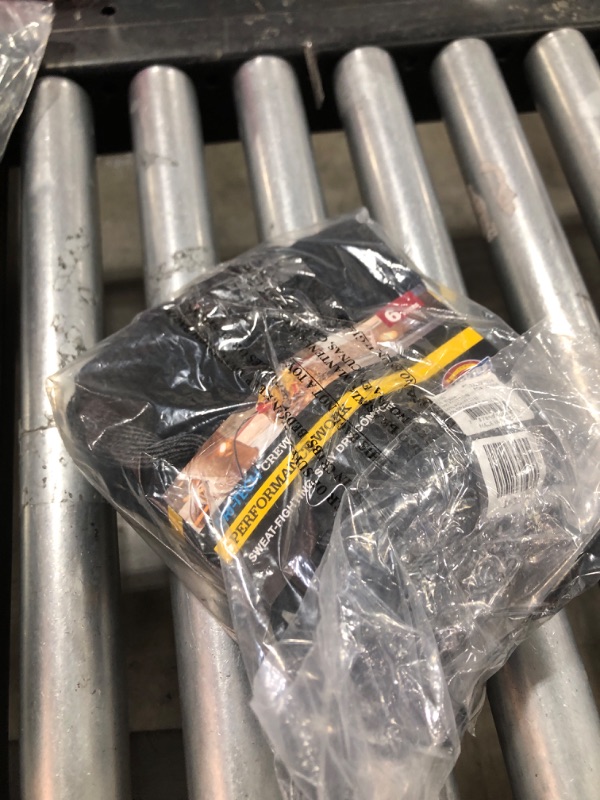 Photo 1 of Dickies Men's Dri-Tech Original Moisture Control Crew Socks, Available in M-XXL (6, 12, 18, Black (6 Pairs), Large