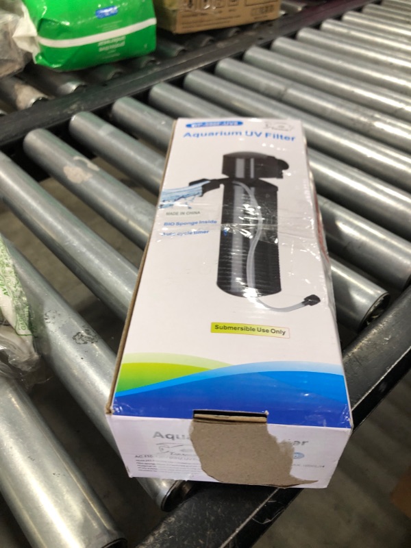 Photo 1 of Aquarium U-V Filter 290GPH w/Scientific Timer for 40-150 Gallon Fish Turtle Tank Internal Filter Bio Sponge Submersible Power Pump w/Aeration Deodorization Saltwater Freshwater Green Clean Machine