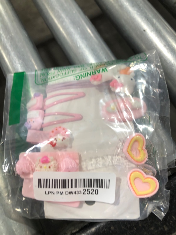 Photo 1 of 12 Pieces Kawaii Hair Clips for Girls Cartoon Girl Hair Accessories,Cute Things for Teen Girl Gifts (Kitty)
