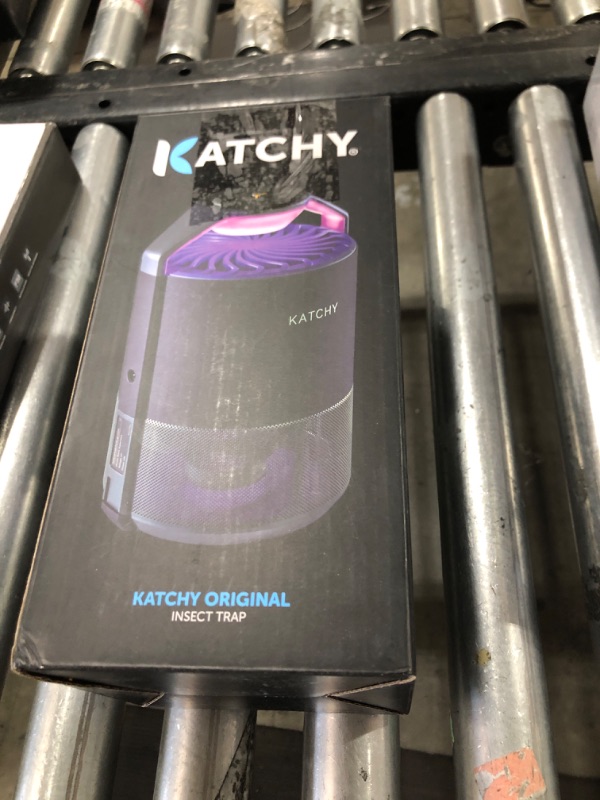 Photo 1 of Katchy Indoor Insect Trap - Catcher & Killer for Mosquitos, Gnats, Moths, Fruit Flies - Non-Zapper Traps for Inside Your Home - Catch Insects Indoors with Suction, Bug Light & Sticky Glue (Black)