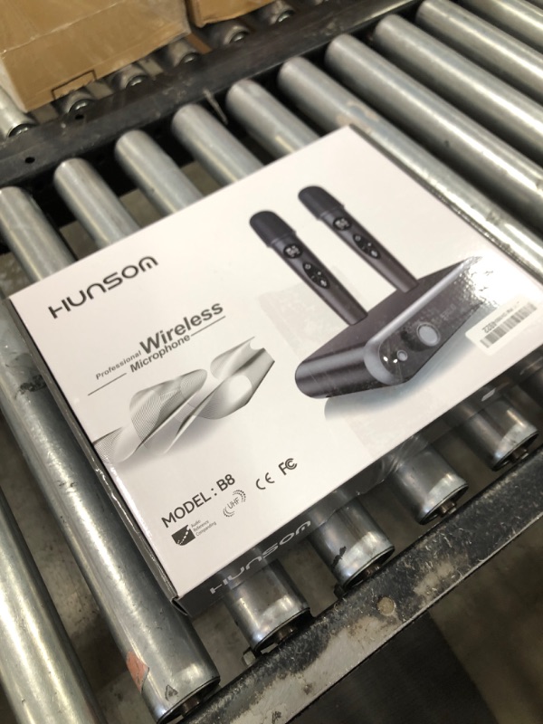 Photo 1 of Wireless Microphone System Karaoke Machine - Rechargeable Handheld Dynamic Microphones, Dual Wireless Mics, Adjustable UHF Channels, Auto Scan, 330ft Range, Microphone for Karaoke