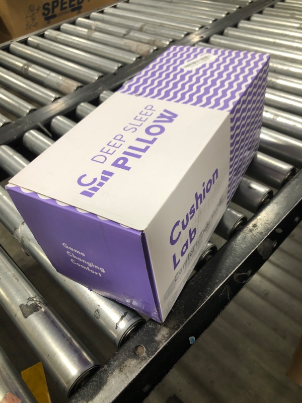 Photo 1 of C CUSHION LAB Deep Sleep Pillow, Patented Ergonomic Contour Design for Side & Back Sleepers, Orthopedic Cervical Shape Gently Cradles Head & Provides Neck Support & Shoulder Pain Relief - Calm Grey