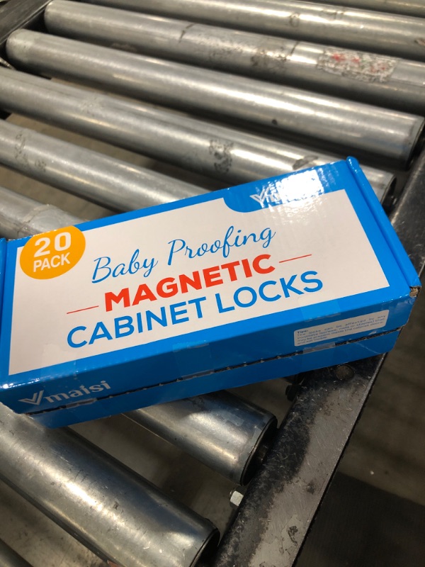 Photo 1 of 20 Pack Magnetic Cabinet Locks Baby Proofing - Vmaisi Children Proof Cupboard Drawers Latches - Adhesive Easy Installation