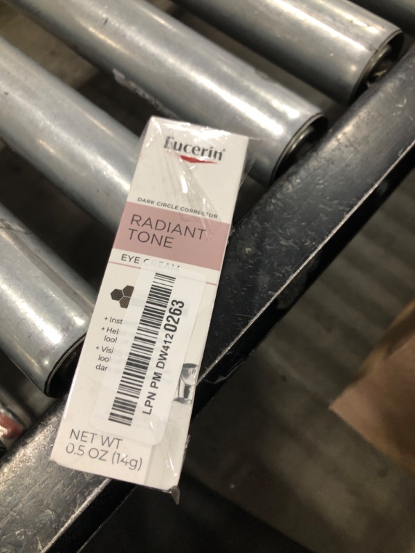 Photo 1 of Eucerin Radiant Tone Eye Cream Dark Circle Corrector, Eye Brightening Cream with Thiamidol and Hyaluronic Acid, Helps Reduce the Look of Eye Puffiness, 0.5 Oz Tube