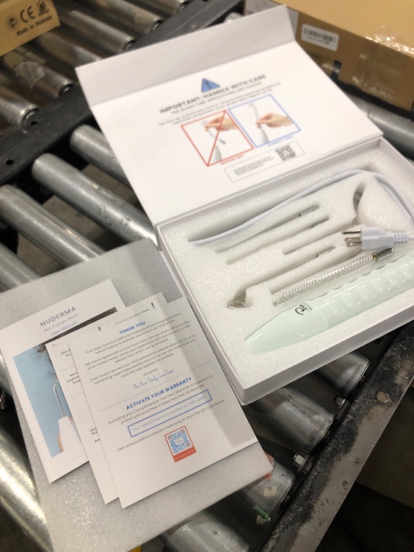 Photo 1 of NuDerma Clinical Skin Therapy Wand - Portable Skin Therapy Machine w 6 Fusion Neon + Argon Wands – Anti Aging - Clarifying - Skin Tightening & Radiance - Wrinkle Reducing