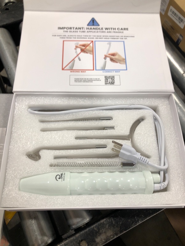 Photo 1 of NuDerma Clinical Skin Therapy Wand - Portable Skin Therapy Machine w 6 Fusion Neon + Argon Wands – Anti Aging - Clarifying - Skin Tightening & Radiance - Wrinkle Reducing
