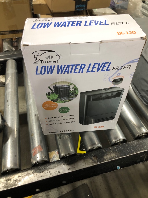 Photo 1 of Turtle Tank Filter Aquarium Filter Power Adjustable 30-55 Gal. 290GPH Large Internal Filter 3-Stage Waterfall Bio-Filtration Low Water Level for Freshwater Saltwater Fish Tank Reptile Shrimp Frog
