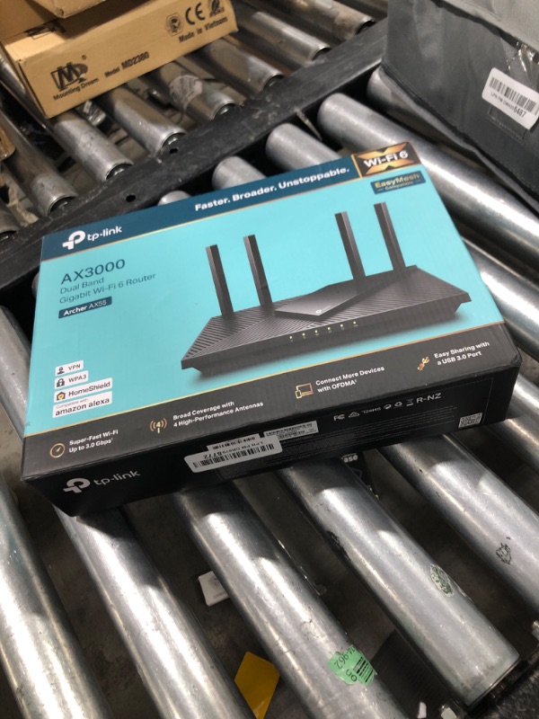 Photo 1 of TP-Link Dual-Band AX3000 Wi-Fi 6 Router Archer AX55 | Wireless Gigabit Internet Router for Home | EasyMesh Compatible | VPN Clients & Server | HomeShield, OFDMA, MU-MIMO | USB 3.0 | Secure by Design