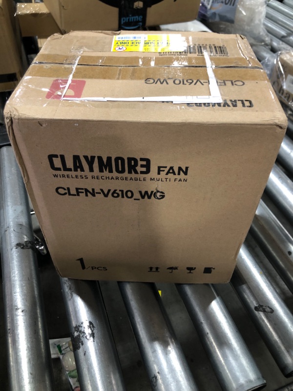 Photo 1 of Claymore Portable Fan V600+ (Warm Gray) - Portable, Airflow for Outdoors Use & Indoor Living Room, Desk, Table Fan. Super Quiet, USB-C Charging, Long-Lasting Battery, Includes Storage Case.