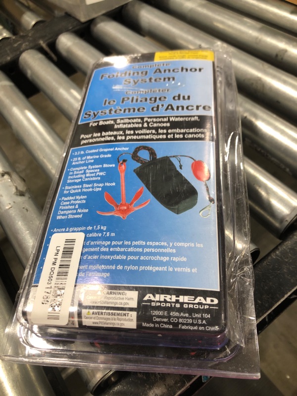 Photo 1 of Airhead Complete Grapnel Anchor System , Black , 3.5 LBS, 25' ROPE, A-2