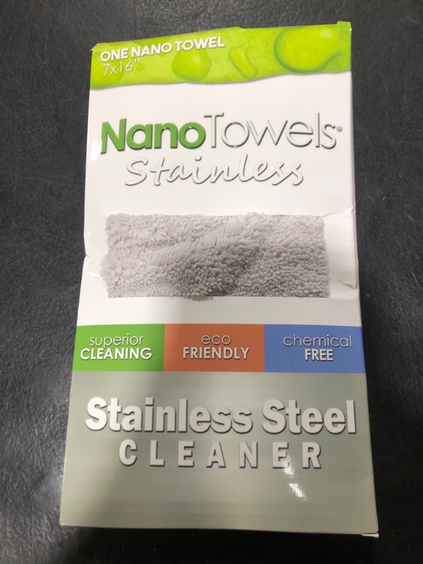 Photo 1 of Nano Towels Stainless Steel Cleaner | The Amazing Chemical Free Stainless Steel Cleaning Reusable Wipe Cloth | Kid & Pet Safe | 7x16 (1 pc)