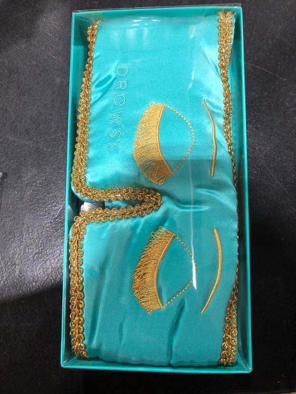 Photo 1 of DROWSY Breakfast at Drowsy Silk Sleep Mask – 100% Pure Mulberry Silk, Total Blackout, Ultra-Soft & Skin Hydrating for Beauty Sleep & Relaxation, Fully Adjustable