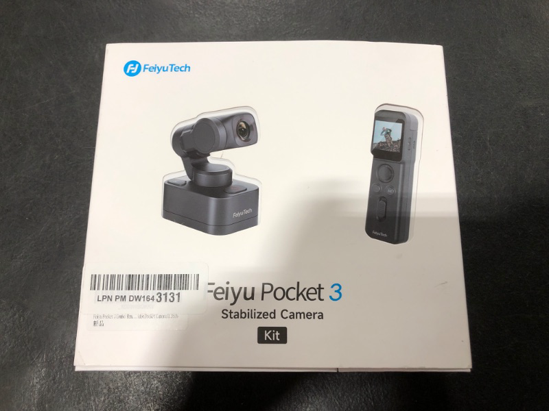 Photo 1 of Feiyu Pocket 3 Combo:Remote Handle&Camera - Gimbal with 4K Camera 3 Axis Stabilizer,Cordless Detachable Designed,Magnetic,AI Tracking,for Car/Travel/Pets,YouTube Portable Video Pocket Camera 0.35lb