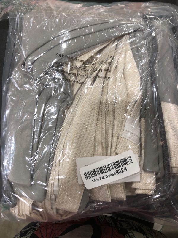 Photo 1 of 100% Blackout Shield Linen Blackout Curtains for Bedroom 84 Inches Long, Back Tab/Rod Pocket Living Room Drapes, Thermal Insulated Blackout Curtains 2 Panels Set, 50" W x 84" L, Cream