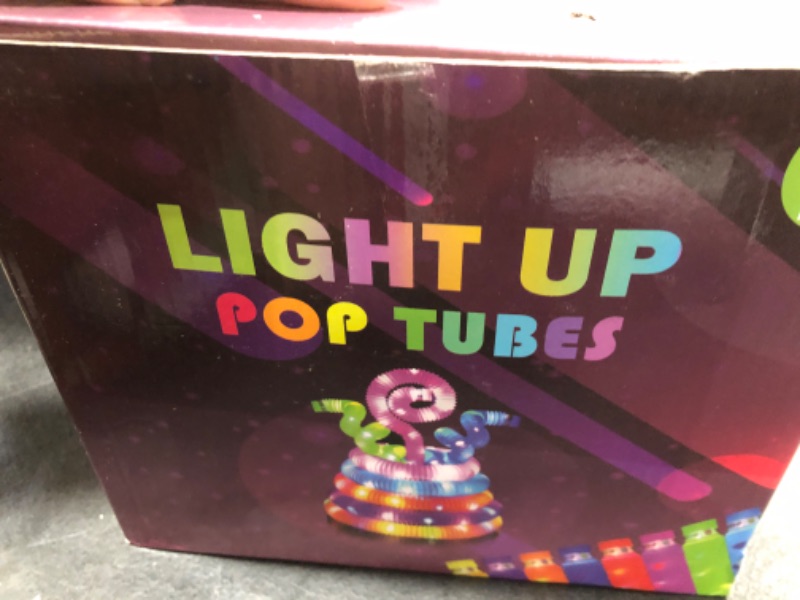 Photo 1 of UrChoice 35 PCS Light Up Pop Tubes for Kids, 12 Colors Glow Sticks Bulk Party Pack, Glow Necklaces Bracelets for Toddlers, Party Favors for Kids, Glow in The Dark Party Supplies