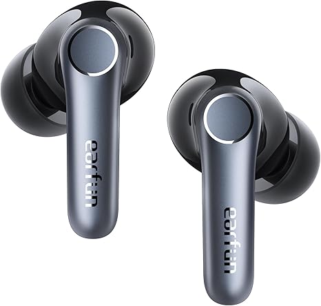 Photo 1 of EarFun Air Pro 4 Adaptive Hybrid Noise Canceling Wireless Earbuds, Qualcomm Snapdragon Sound, aptX™ Lossless, 6 Mics AI CVC 8.0 Call, LDAC Hi-Res Audio, 52H Playtime, Bluetooth 5.4, in-Ear Detection

