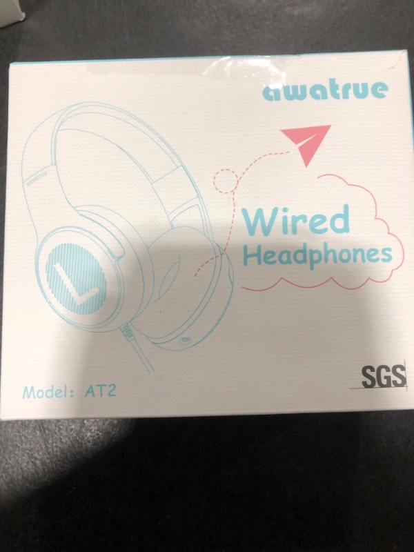 Photo 1 of awatrue Toddler Kids Headphones Wired - Headphones for Kids Volume Limit 85/94dB Headset 3.5mm Jack Adjustable Foldable Headsets for Girls Boys Children Teens Pad Smartphones School