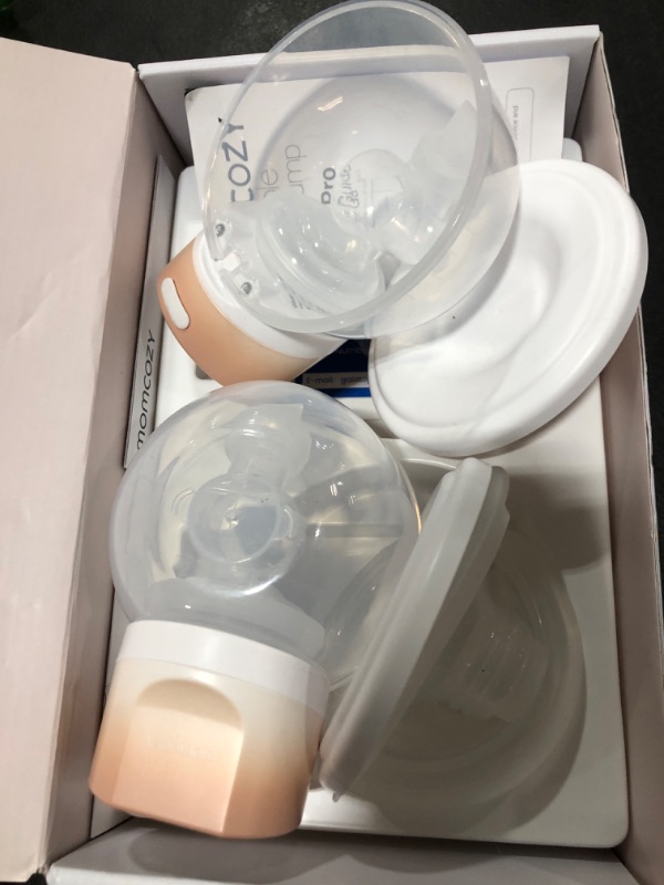 Photo 1 of Momcozy Hands-Free Breast Pump S12 Pro, Wearable & Portable Pump with Soft DoubleFit Flange, 3 Modes | 9 Levels Double Electric Pump, Smart Display, 24mm, 2 Pack, Cozy Pink