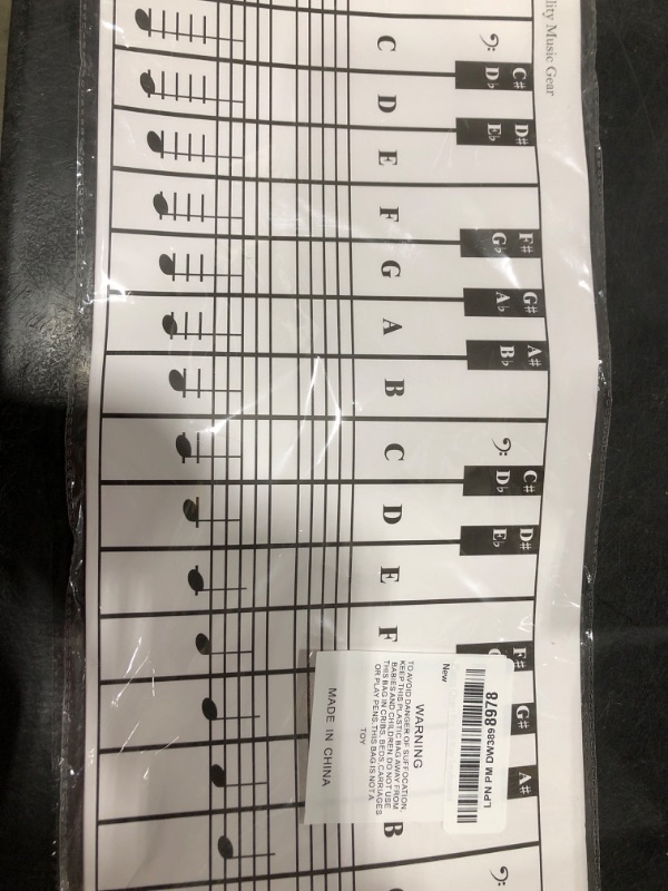 Photo 1 of QMG Piano and Keyboard Note Chart for 88 Keys, Use Behind the Keys, Ideal Visual Tool for Beginners Learning Piano or Keyboard, Easy to Set Up