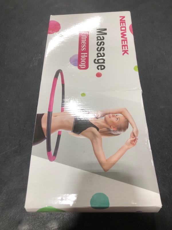 Photo 1 of NEOWEEK 2lb Exercise Hoops for Adults, Adjustable Hoola Weighted Hoop, Detachable Section Soft Fitness Hoop for Weight Loss, Fat Burning, Home Gym Core Workout