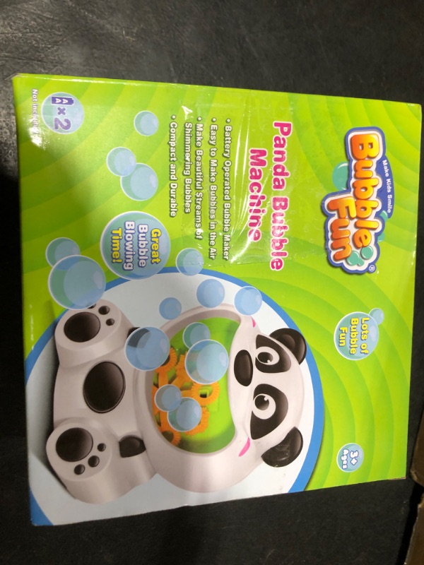 Photo 1 of Panda Bubble Machine Toys for Toddlers 1-3 Kids Bubble Maker Blower with 4oz Bubble Solution Ideal Outdoor Party Toys Gift for Toddlers 1-3