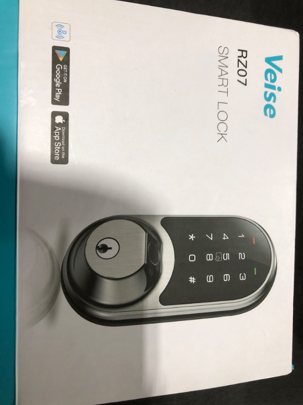 Photo 1 of Veise Smart Lock, Fingerprint Door Lock, 7-in-1 Keyless Entry Door Lock with App Control, Electronic Touchscreen Keypad, Smart Deadbolt, Biometric Smart Locks for Front Door, Matte Black