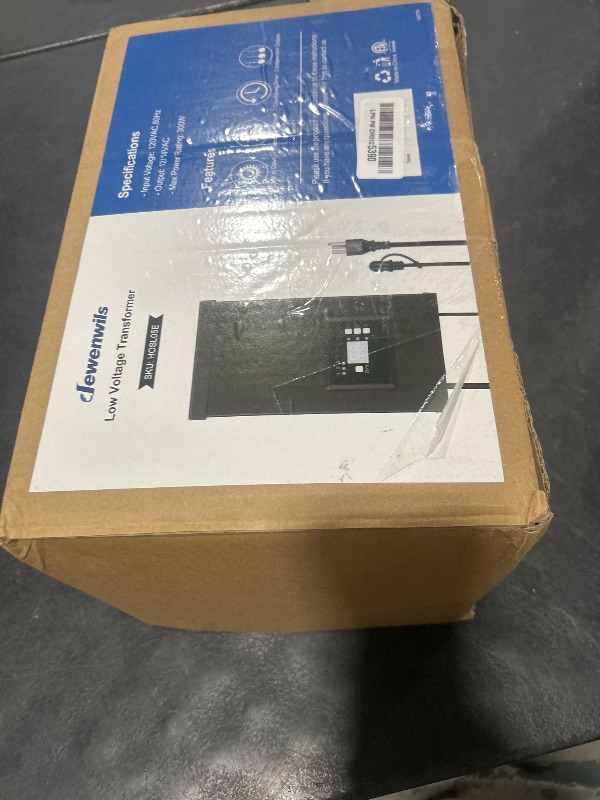 Photo 1 of DEWENWILS 300W Low Voltage Transformer with 3 Independent Control Outputs, Landscape Transformer with Timer and Photocell Sensor, 120V AC to 12V/14V AC, Weatherproof, ETL Listed