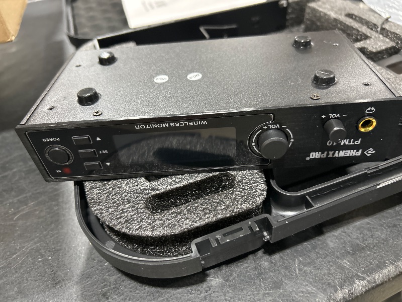 Photo 1 of Phenyx Pro UHF Stereo Wireless in Ear Monitor System, Wireless IEM, 900MHz Band Selectable Frequency, Rack Mountable, 160 ft. Operation, Suitable for Stage, Studio, Exhibit, Lecture, Speech (PTM-10)