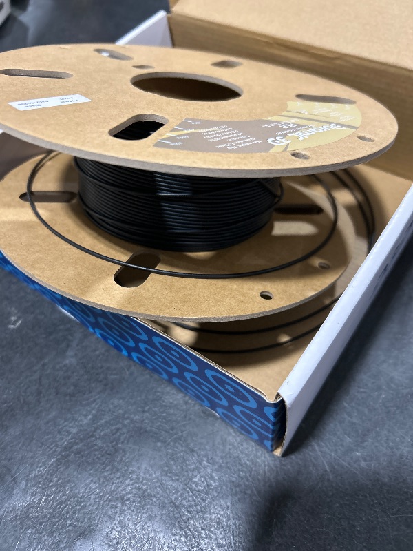 Photo 1 of DURAMIC 3D Printer Filament PLA 1.75mm 1kg Cardboard Spool(2.2 lbs) Dimensional Accuracy +/- 0.03 mm Black