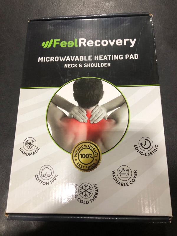 Photo 1 of Microwavable Heating Pads for Neck & Shoulder Pain Relief - Neck Warmer Microwave (24x8,5 in) - Hot & Cold Pack Microwavable - Washable Cover, 100% Cotton Fabric and Lavender