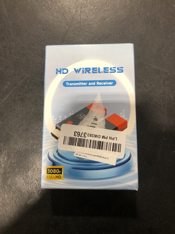 Photo 1 of Wireless HDMI Transmitter and Receiver, 328FT/100M 2.4G/5G Wireless HDMI Extender, 4K Decode 1080P Output, for Streaming Video and Audio from Laptop/PC/TV Box/Projector/PS4/PS5 to Monitor/TV. (Yellow)