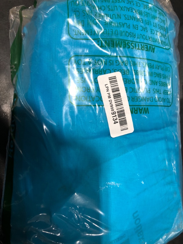 Photo 1 of Fatboy Lamzac the Original Version 1 Inflatable Lounger with Carry Bag, Inflatable Couch for Indoor or Outdoor Hangout or Lounge Air Chair - Aqua Blue