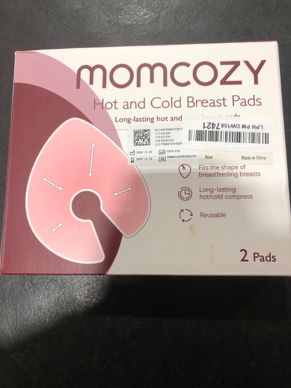 Photo 1 of Momcozy Larger Breast Therapy Packs, Hot and Cold Breast Pads with 2 Soft Covers, Breastfeeding Essentials, 2 Pack