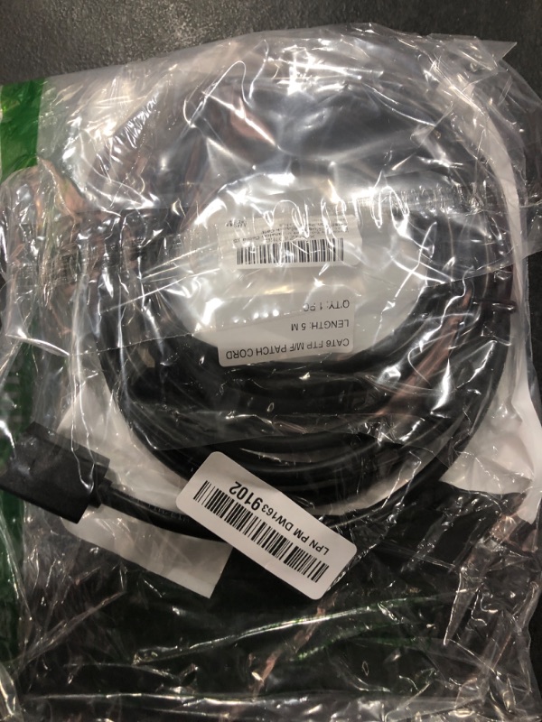 Photo 1 of Ruaeoda Ethernet Extension Cable 15 Feet, Shielded Network Cat6 Extension Patch Cable RJ45 Cords Shielded Male to Female Connector