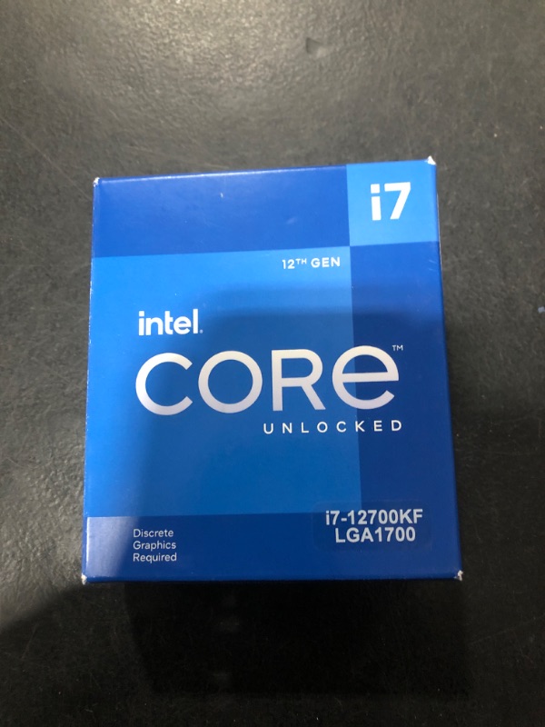 Photo 1 of Intel® Core™ i7-12700KF, 12-Core Desktop Processor (8P+4E) up to 5.0GHz, LGA1700 125W 600 Series Chipset