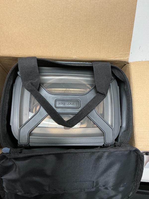 Photo 1 of Cordless Electric Lunch Box, 1.2L Self Heating Lunch Box Battery Powered with Automatic Heating, BPA Free, Meal Prep Friendly (Black)