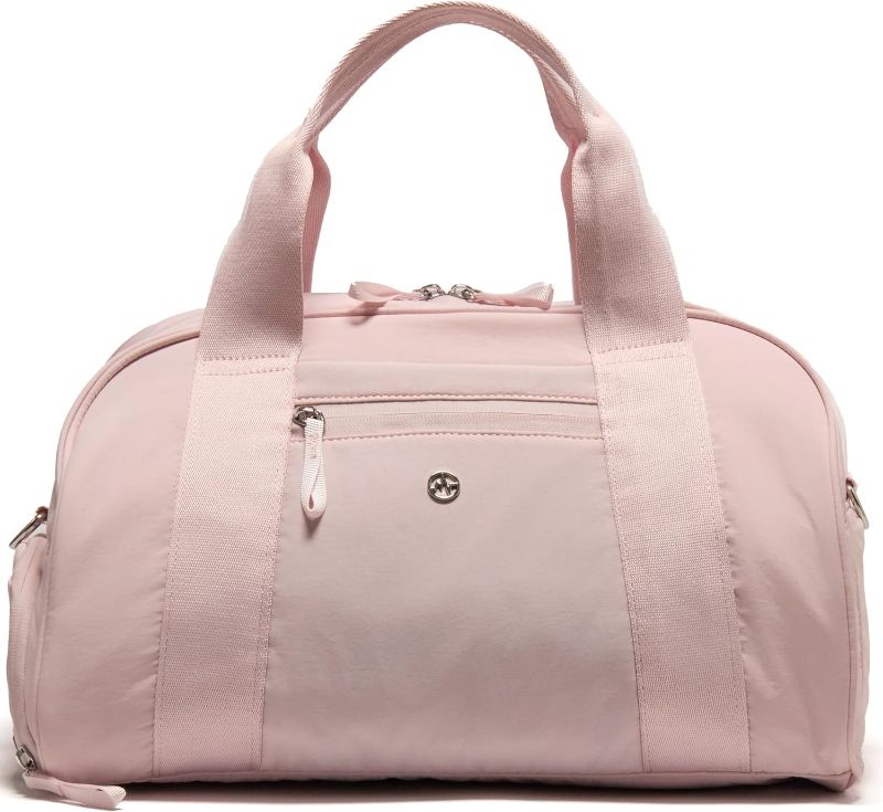 Photo 1 of Pander 23L Small Gym Duffel Bag with Shoe Compartment, Versatile Gym and Travel Companion, Spacious, and Organized - Ideal for Active Lifestyles (Pale Pink)

