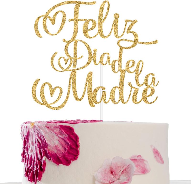 Photo 1 of Weysat 30 Pcs Feliz Día De La Madre Cake Topper Mexican De Barro Happy Mother's Day Cake Decorations Feliz Dia Mama Flower Decor Mother's Day Party Supplies