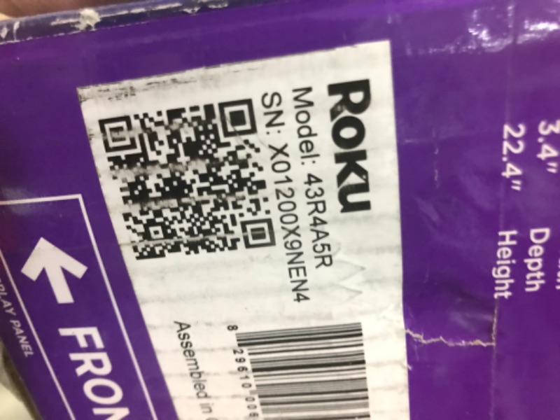 Photo 1 of Roku Smart TV – 43-Inch Select Series 4K HDR RokuTV with Roku Enhanced Voice Remote, Brilliant 4K Picture, Automatic Brightness, & Seamless Streaming – Live Local News, Sports, Family Entertainment
