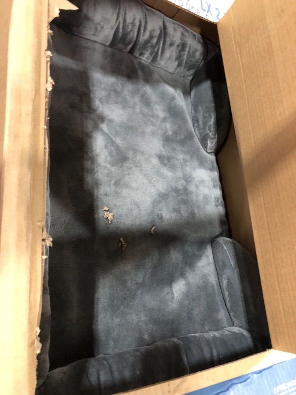 Photo 1 of small gray dog bed 