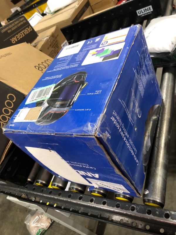 Photo 1 of ANDELI Welding Helmet with 4 LED Light, Panoramic Large Viewing Screen 3.94"X3.74" True Color Auto Darkening Welding Helmet, 4 Arc Sensor Wide Shade 4/5-9/9-13 Welder Mask Type-C Charging