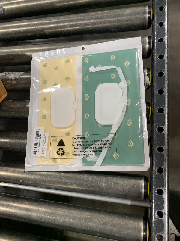 Photo 1 of FEBSNOW 2 Pack Baby Wipes Dispenser, Portable Refillable Wipe Holder Baby Wipes Container Travel Wipes Case Reusable Boho Wet Wipes Pouch