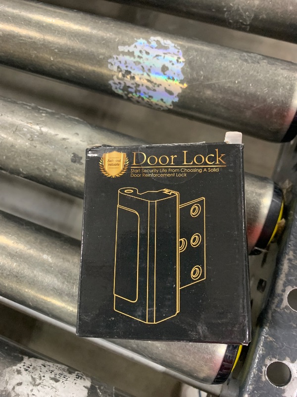 Photo 1 of Home Security Door Lock Reinforcement - Child Proof High Security Door Locks with 3" Stop Withstand 800 lbs for Inward Swinging Front Door, Night Kids Safety Metal Flip Deadbolt Latch Defend Home