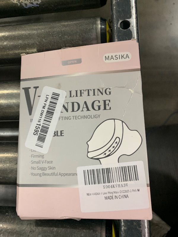 Photo 1 of MASIKA Chin Strap for Sleeping?V-Line Mask,?V-Line Lifting Chinstrap?Jaw Exerciser, Reusable Face Strap.Jaw Strap,Jawline Shaper,Double chin strap?Chin lifting strap?Face lifting strap?Pink,M
