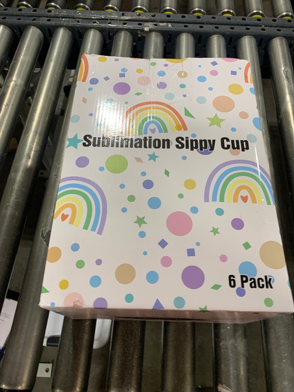 Photo 1 of Wzaytia 12 Oz Sublimation Sippy Cup 6 Pack, Kids Sublimation Sippy Tumblers, Stainless Steel Sublimation Todder Water Bottle