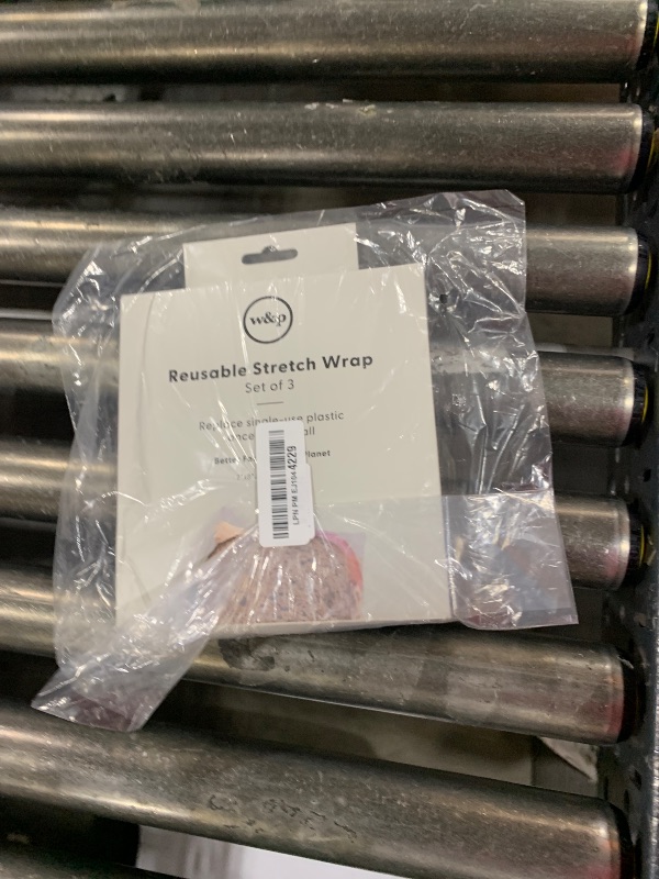 Photo 1 of W&P Reusable Silicone Stretch Wrap, 1 Box with 3 Wraps (7x8, 10x11, 13x14), Oven, Dishwasher, Microwave & Freezer Safe, BPA Free