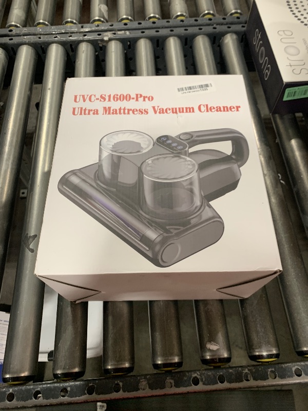 Photo 1 of Mattress Vacuum Cleaner 5 in 1 Bed Vacuum Cleaner with 16Kpa Suction 253.7nm UV-C Light, HEPA Filtration, Ultrasonic, High Heating, 30000Rpm/Min Rotation , Replacement Filter Included, 500W, Corded
