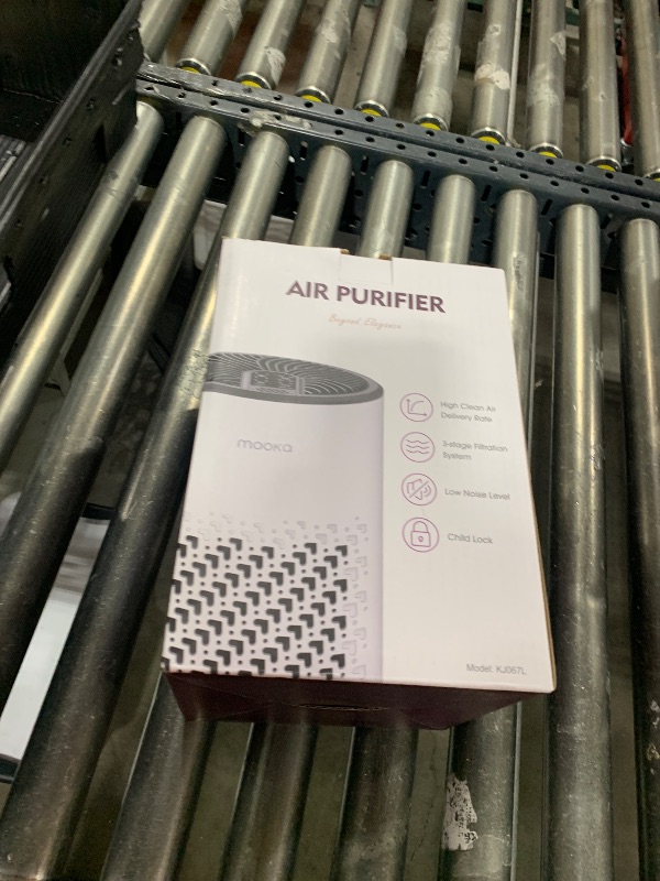 Photo 1 of Air Purifiers for Bedroom Home, MOOKA HEPA Air Purifier for Home Pets with Fragrance Sponge for Smoke Dust Pollen Dander Odor, Small Air Cleaner with Sleep Mode Night Light Timer, KJ067L, White